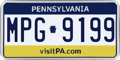 PA license plate MPG9199