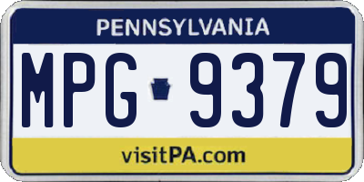 PA license plate MPG9379