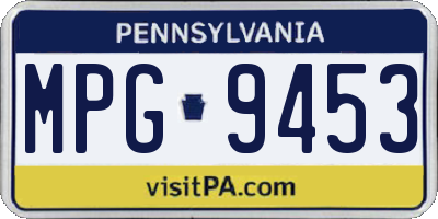 PA license plate MPG9453