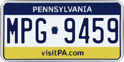 PA license plate MPG9459