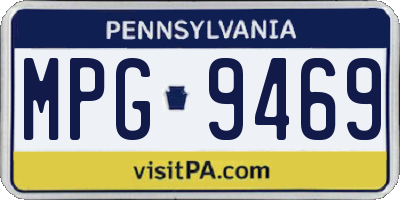PA license plate MPG9469