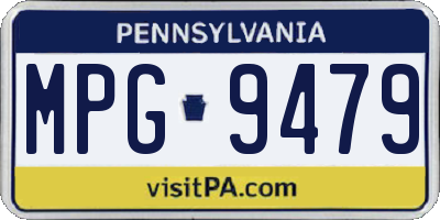 PA license plate MPG9479