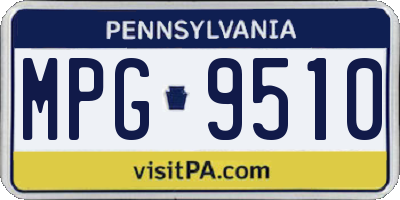 PA license plate MPG9510