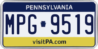 PA license plate MPG9519
