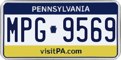 PA license plate MPG9569