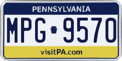 PA license plate MPG9570