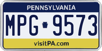 PA license plate MPG9573