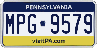 PA license plate MPG9579