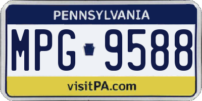 PA license plate MPG9588