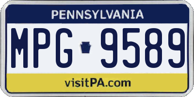 PA license plate MPG9589