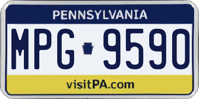 PA license plate MPG9590