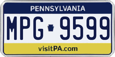 PA license plate MPG9599