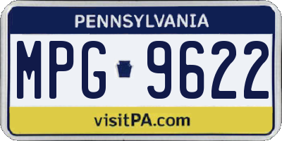 PA license plate MPG9622