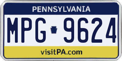 PA license plate MPG9624