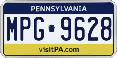 PA license plate MPG9628