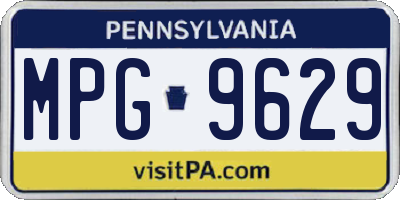 PA license plate MPG9629