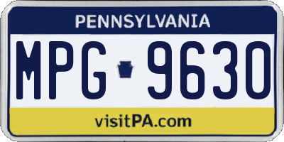 PA license plate MPG9630