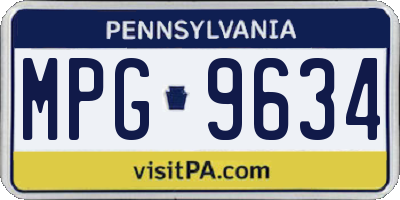 PA license plate MPG9634