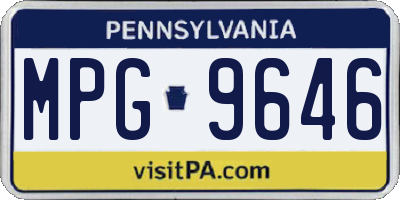 PA license plate MPG9646