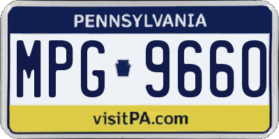 PA license plate MPG9660