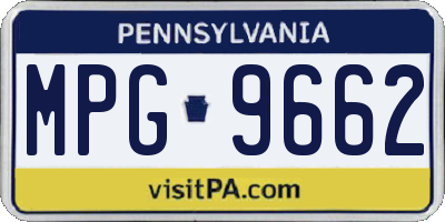 PA license plate MPG9662