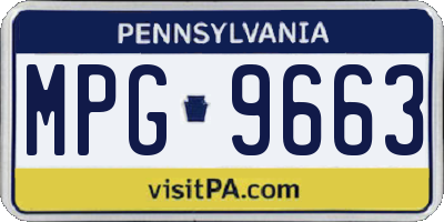 PA license plate MPG9663