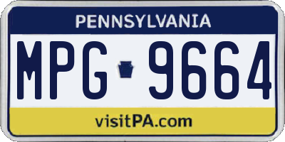 PA license plate MPG9664