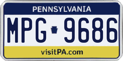 PA license plate MPG9686