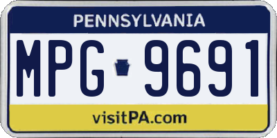 PA license plate MPG9691