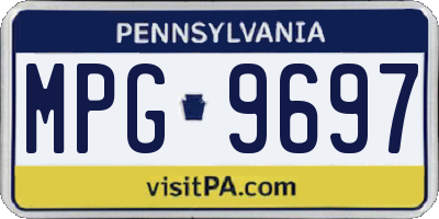 PA license plate MPG9697