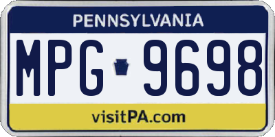 PA license plate MPG9698