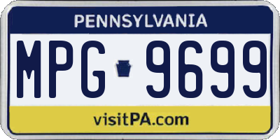 PA license plate MPG9699