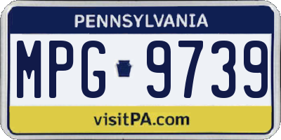 PA license plate MPG9739