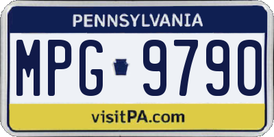 PA license plate MPG9790