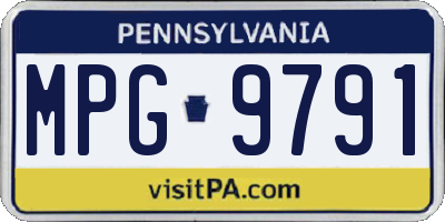 PA license plate MPG9791