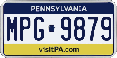 PA license plate MPG9879