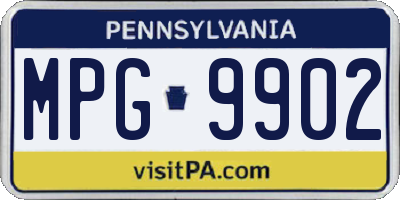PA license plate MPG9902