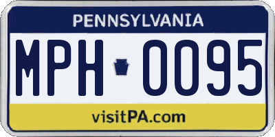 PA license plate MPH0095