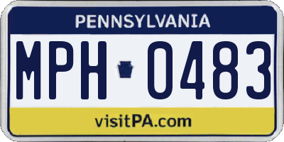 PA license plate MPH0483