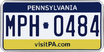 PA license plate MPH0484