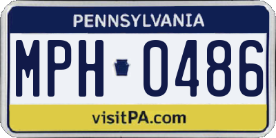 PA license plate MPH0486