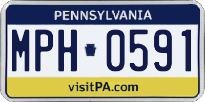 PA license plate MPH0591