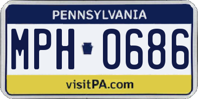 PA license plate MPH0686