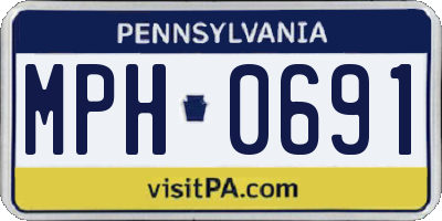 PA license plate MPH0691