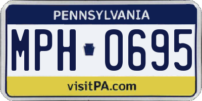 PA license plate MPH0695