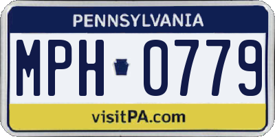 PA license plate MPH0779