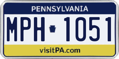 PA license plate MPH1051