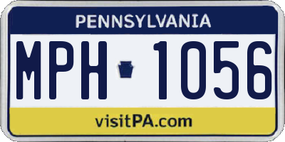 PA license plate MPH1056