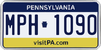 PA license plate MPH1090