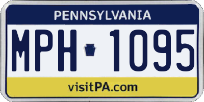 PA license plate MPH1095